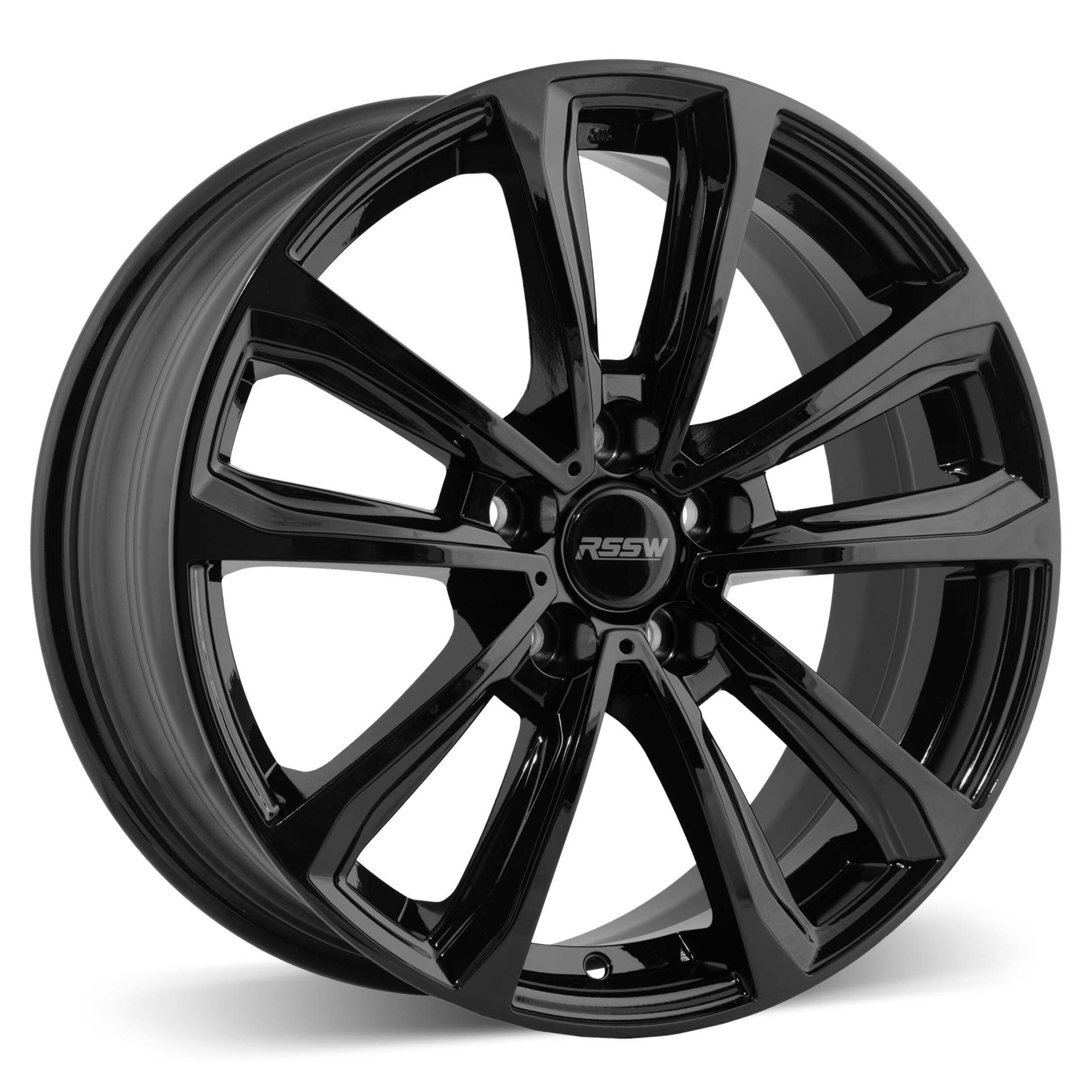 RSSW Carbon Alloy Wheel/Rim, Gloss Black Front_Angled_Left