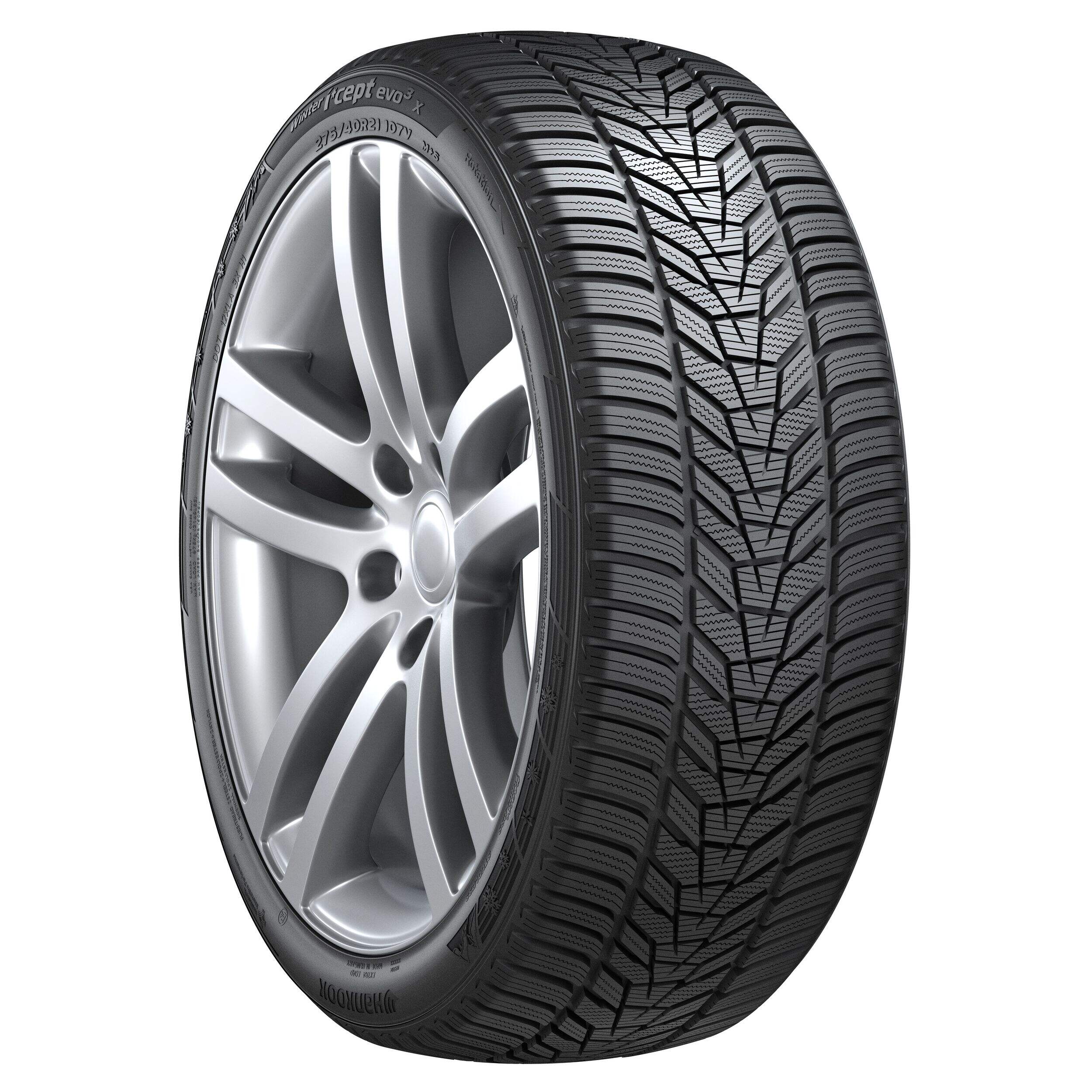 Hankook Winter i*cept evo3 X Winter Tire For Passenger & CUV Front_Three_Fourths_Angled_Right