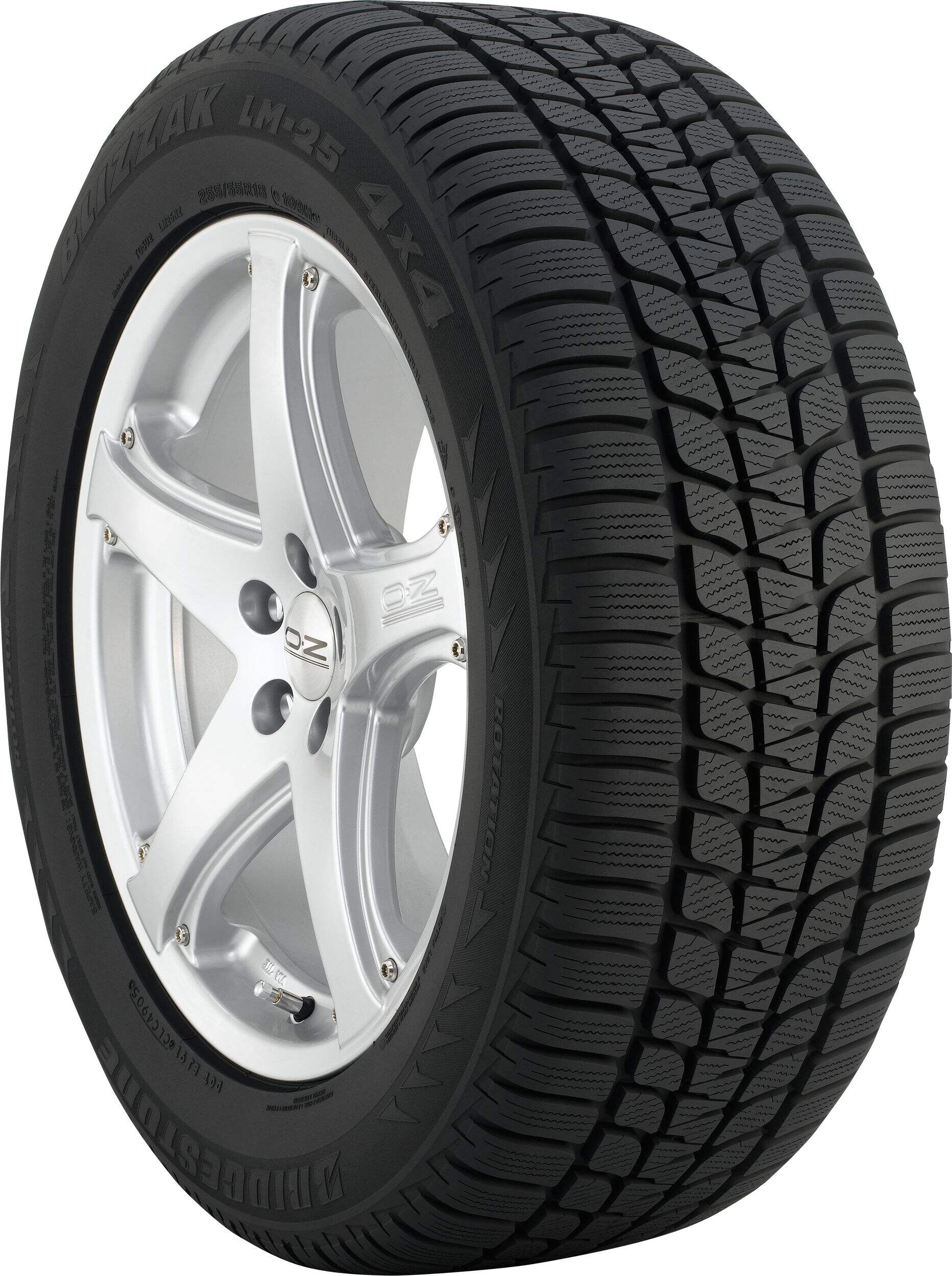 Pneu Bridgestone Blizzak LM 4X4 RFT Front_Three_Fourths_Angled_Right