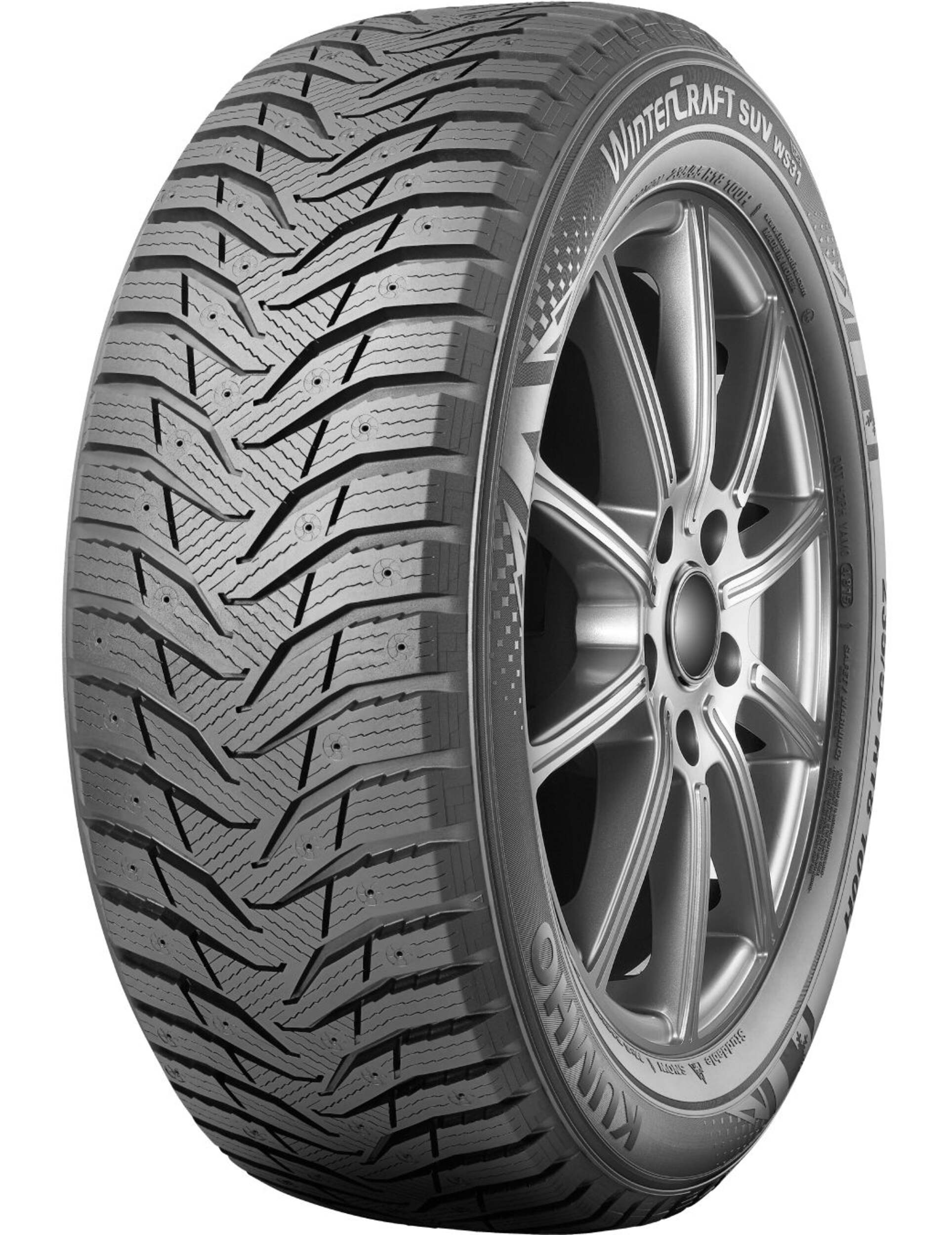 Kumho WinterCraft SUV Ice WS31 Winter Tire for Passenger & CUV Front_Three_Fourths_Angled_Left