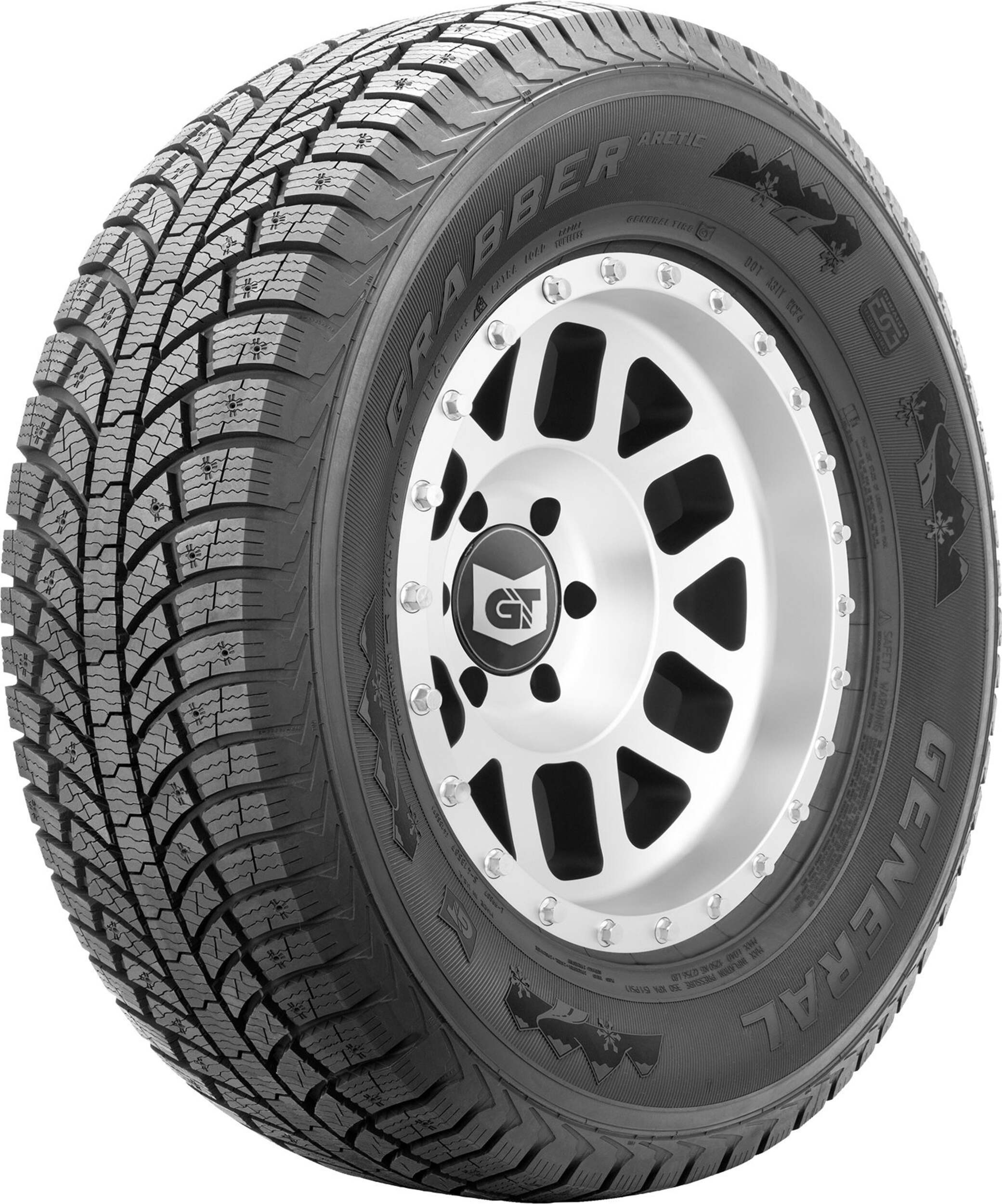 General Tire Grabber Arctic Studdable Winter Tire For Truck & SUV Front_Three_Fourths_Angled_Right