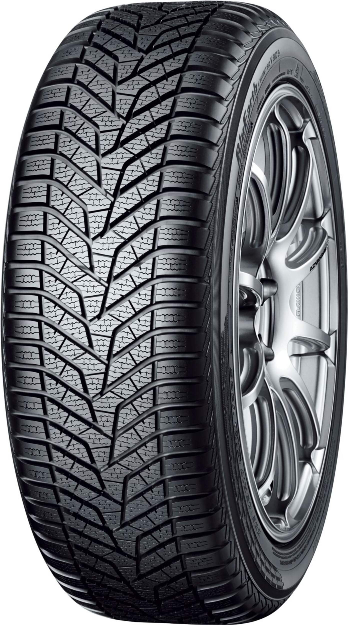 Yokohoma BluEarth V905 Winter Tire For Passenger & CUV Front_Three_Fourths_Angled_Left