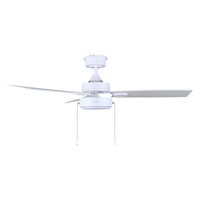 Canarm Kolt 42" 3-Blade 3 Speeds LED Ceiling Fans with Pull Chains, White
