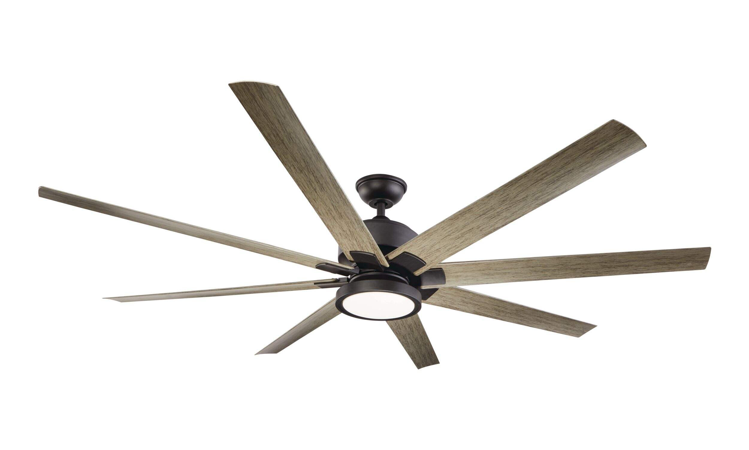 NOMA Elliot 8- Blade 6-Speed Indoor Ceiling Fan with DC Motor & Remote, 72-in, Matte Black Bottom_Plunge