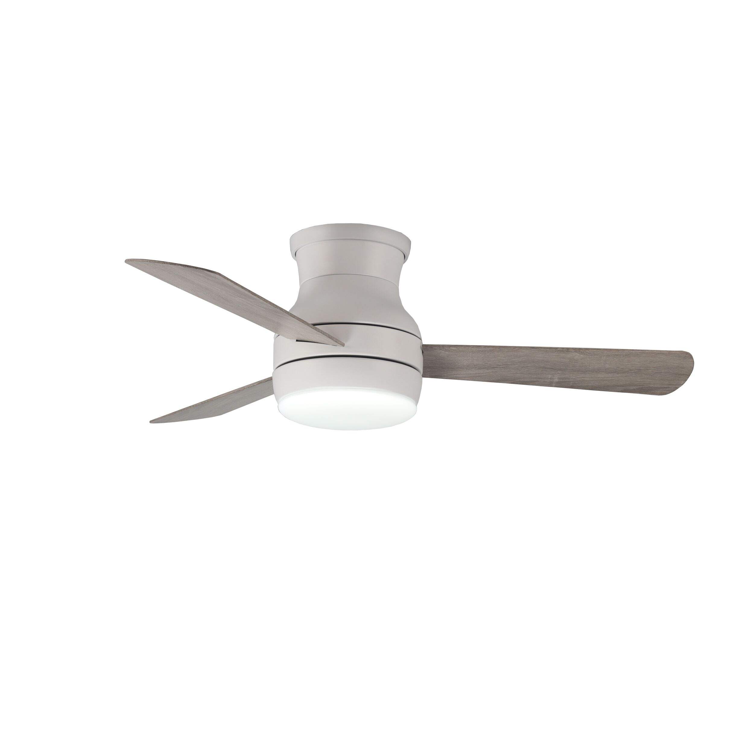 NOMA Parker 44-in 3-Blade Reversible 6-Speed LED Ceiling Fan, White/Oak Bottom_Plunge