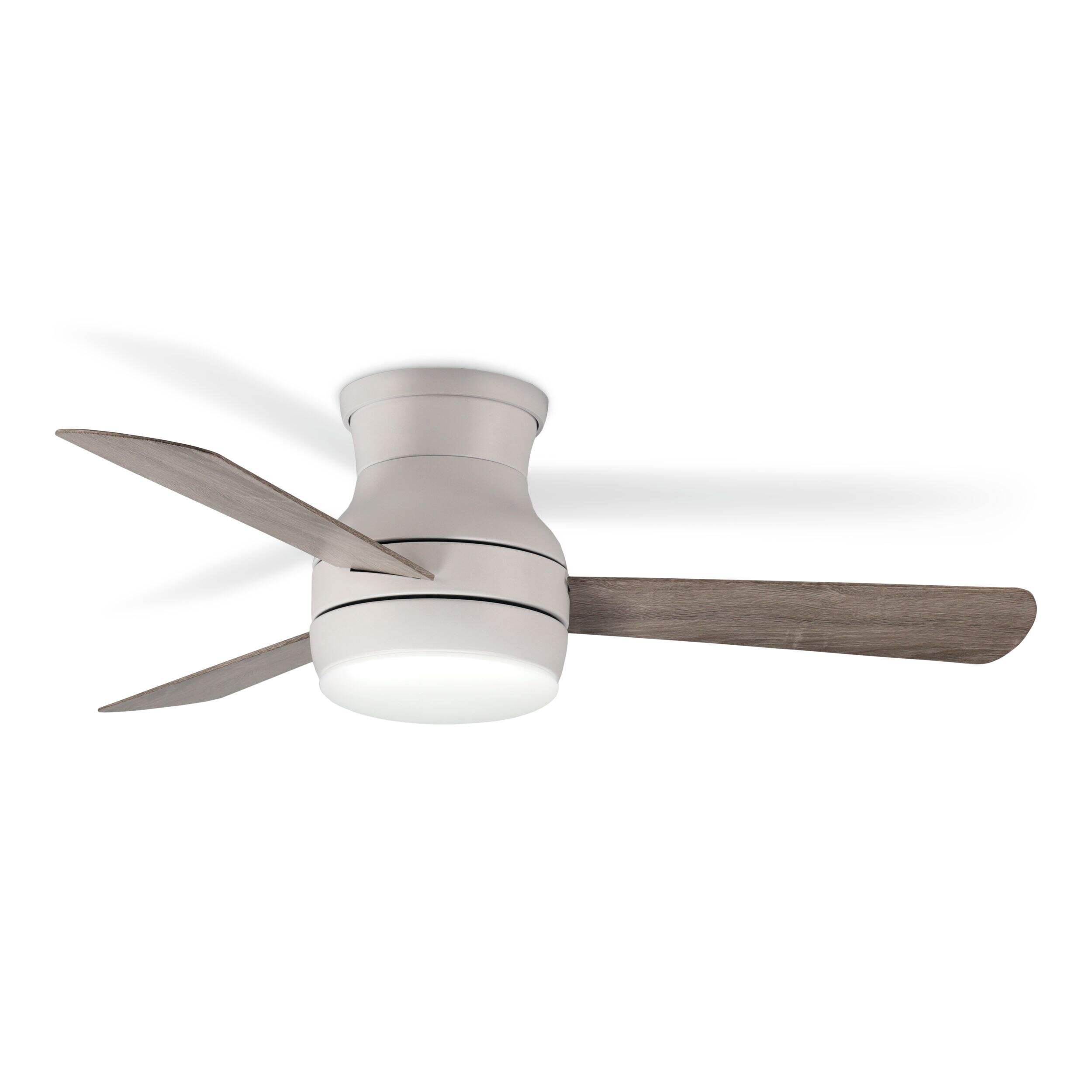 NOMA Parker 44-in 3-Blade Reversible 6-Speed LED Ceiling Fan, White/Oak Bottom_Plunge