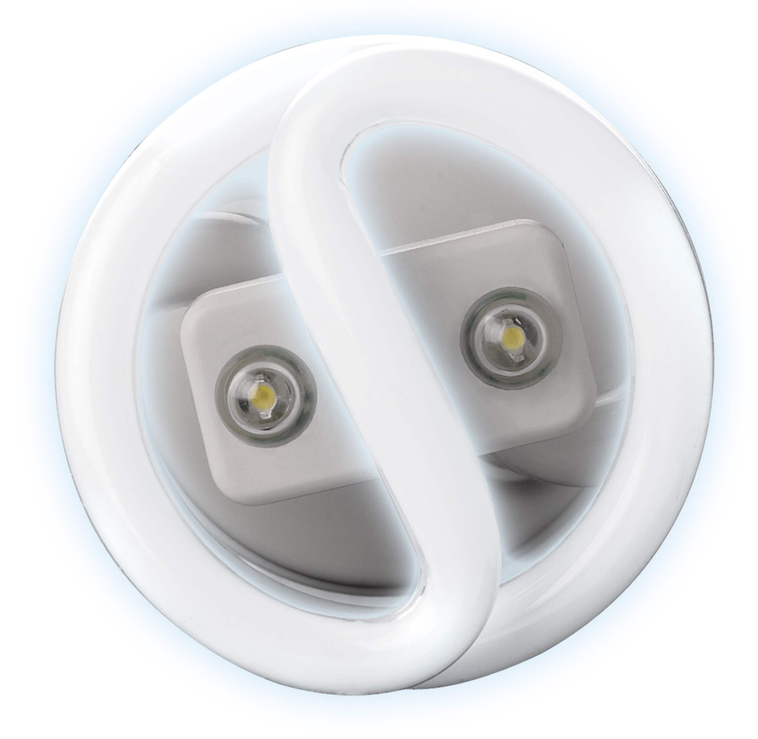 Blue Planet 13W CFL and LED Night Light Bulb Overhead_Flat