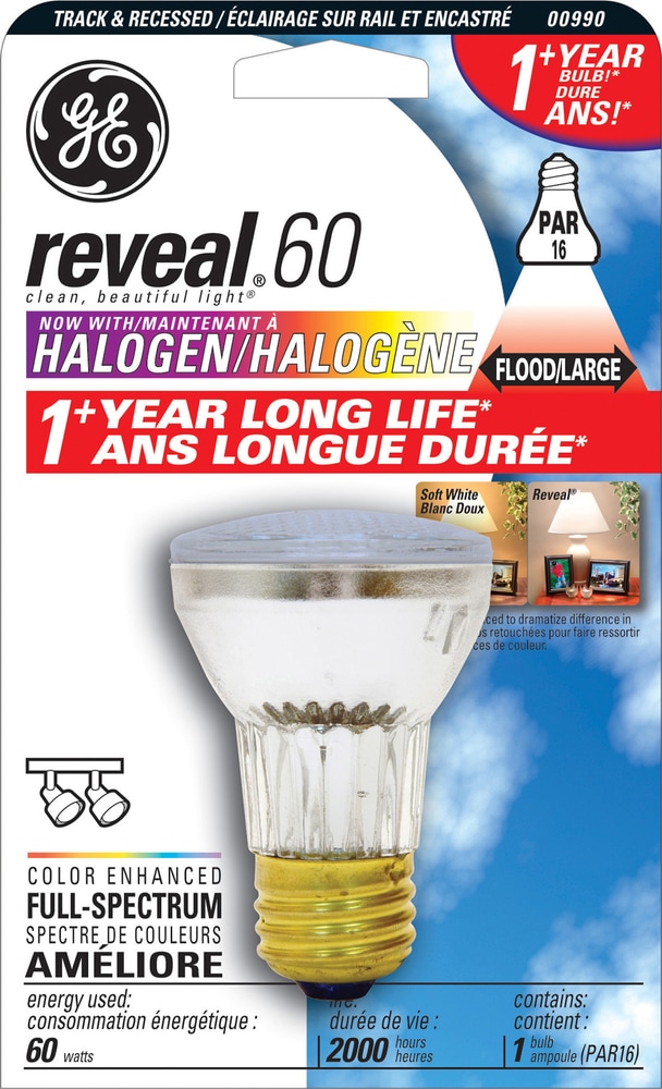 GE Reveal 60W PAR16 Halogen Floodlight Bulb Canadian Tire
