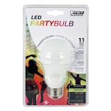 Ampoule à DEL de fête à changement de couleur à culot E26 Feit Electric, A19, multicolore Front_Flat