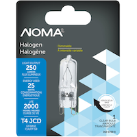 NOMA T4 G9 Base Track & Desk Lamp Dimmable Halogen Light Bulb Lamp, 250 Lumens, 25W