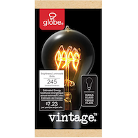 Globe Electric A19 E26 Base Vintage Dimmable Incandescent Filament Light Bulb, 60W Front_Elevated