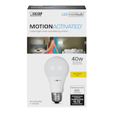 Feit A19 LED Non-Dimmable Motion Activated Light Bulb Front_Elevated