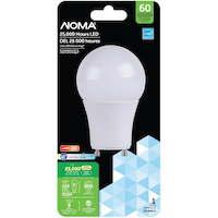 NOMA A19 GU24 Base Dimmable LED Light Bulb, 5000K, 800 Lumens, Daylight, 60W Front_Flat