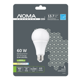 NOMA LED A19 60W Dimmable Soft White Bulb Front_Flat