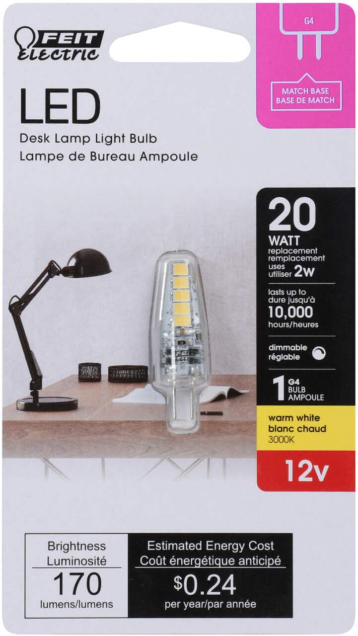 Ampoule led base G4 / 2W / 12 V / couleur blanc chaud - Provence