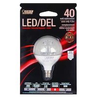 Feit Electric LED 4.8W G16.5 Candelabra Bulb Front_Flat