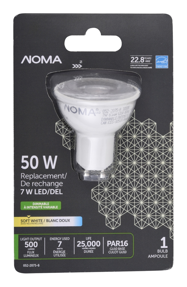 NOMA LED GU10 50W Dimmable Soft White Bulb Canadian Tire