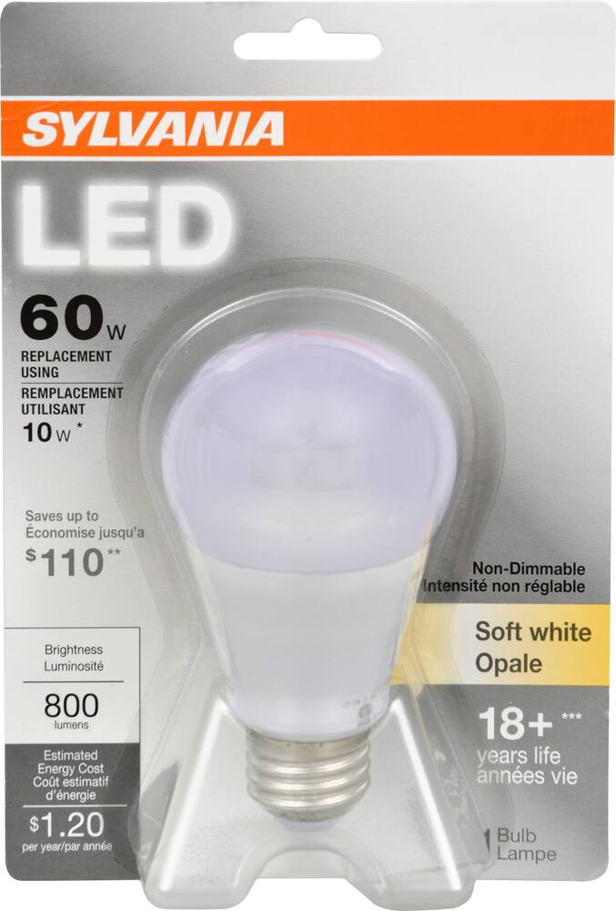 Sylvania A19 60W Equivalent LED Bulb | Canadian Tire