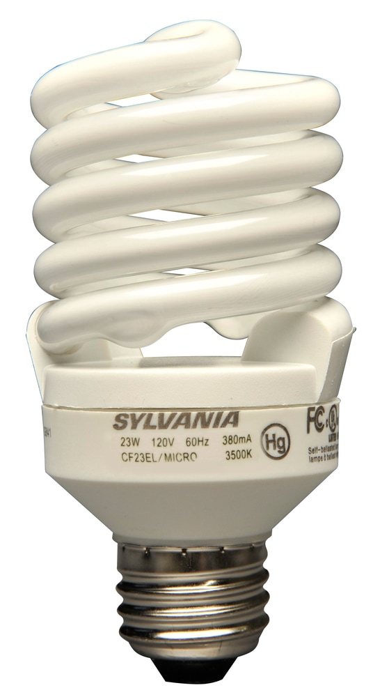 Sylvania 100W Equivalent 23W CFL Bright Bulbs, White, 3pk Canadian Tire