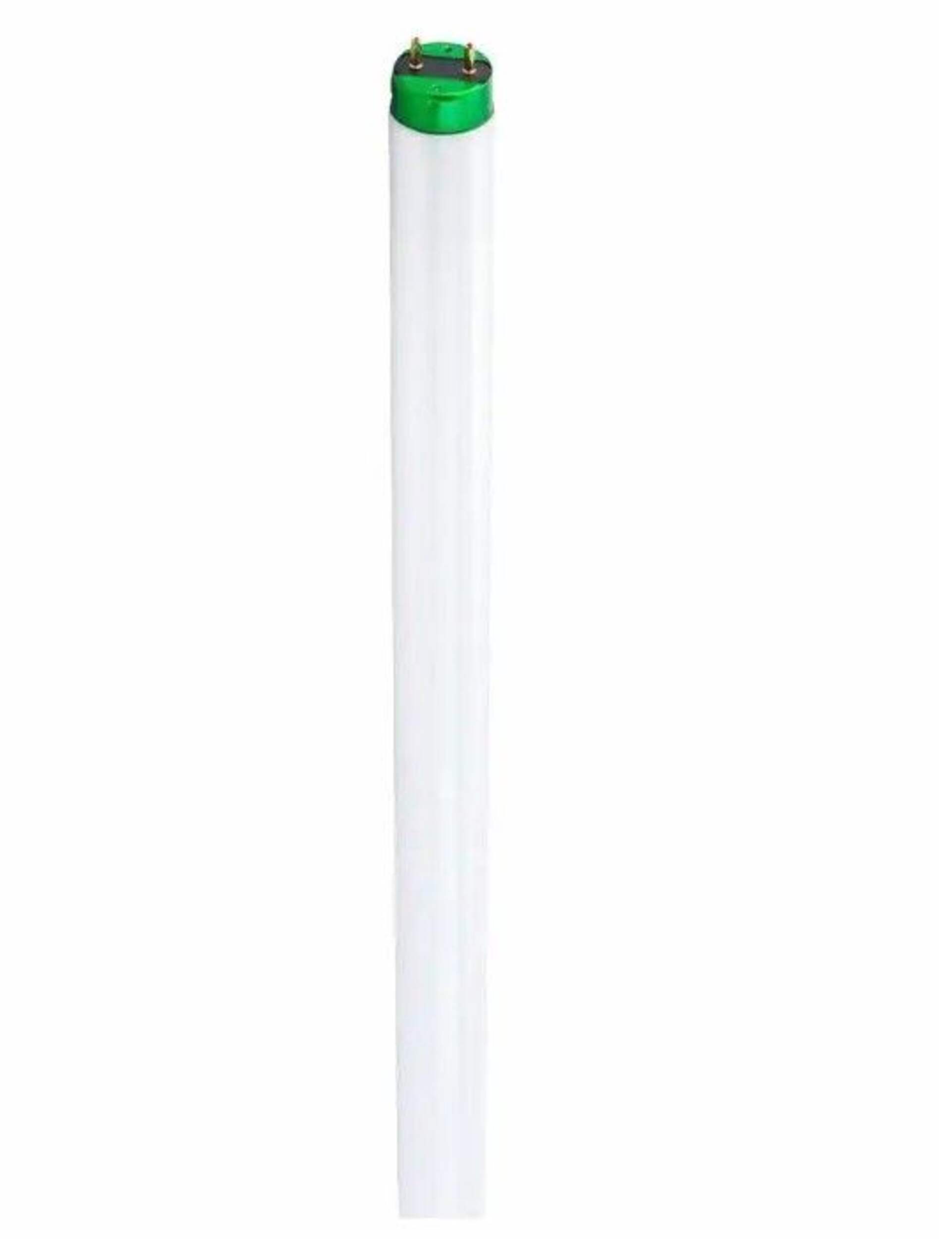 Philips T8 G13 Bi-Pin Base Fluorescent Tube Light Bulb, 3500K, Soft White, 17W,  24-in CloseUp