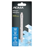 NOMA T3 118mm Double-Contact Base, Dimmable Halogen Light Bulb Lamp, 4300 Lumens, 250W Front_Flat