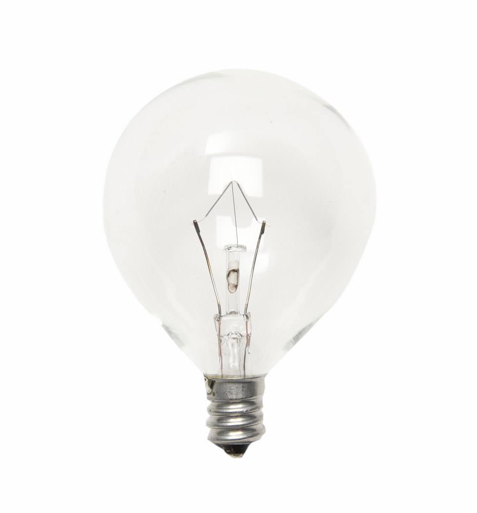 NOMA G16.5 E12 Base Clear Dimmable Light Bulbs, 220 Lumens, Warm White