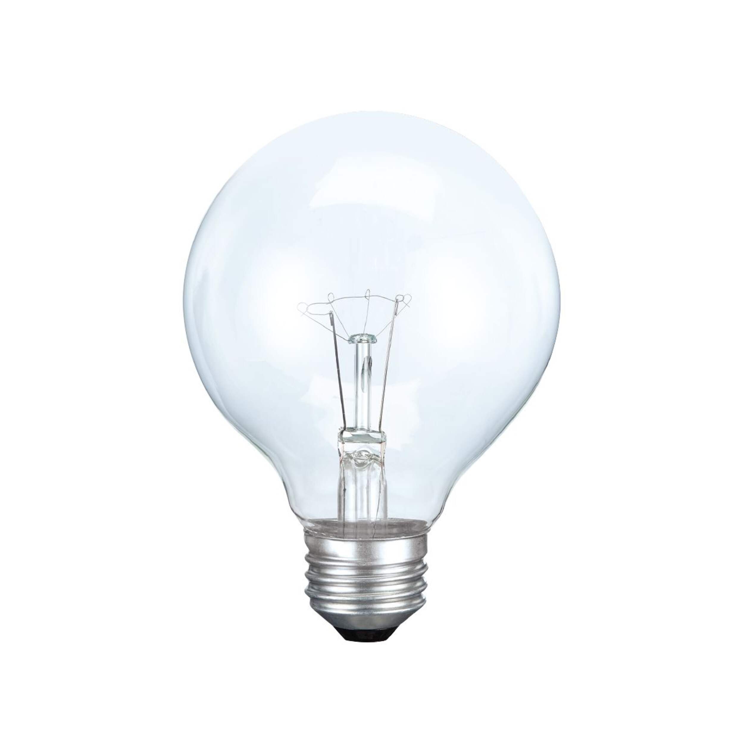 NOMA G25 E26 Base Vanity Incandescent Light Bulbs, 340 Lumens, 40W, 3-pk Front_Flat