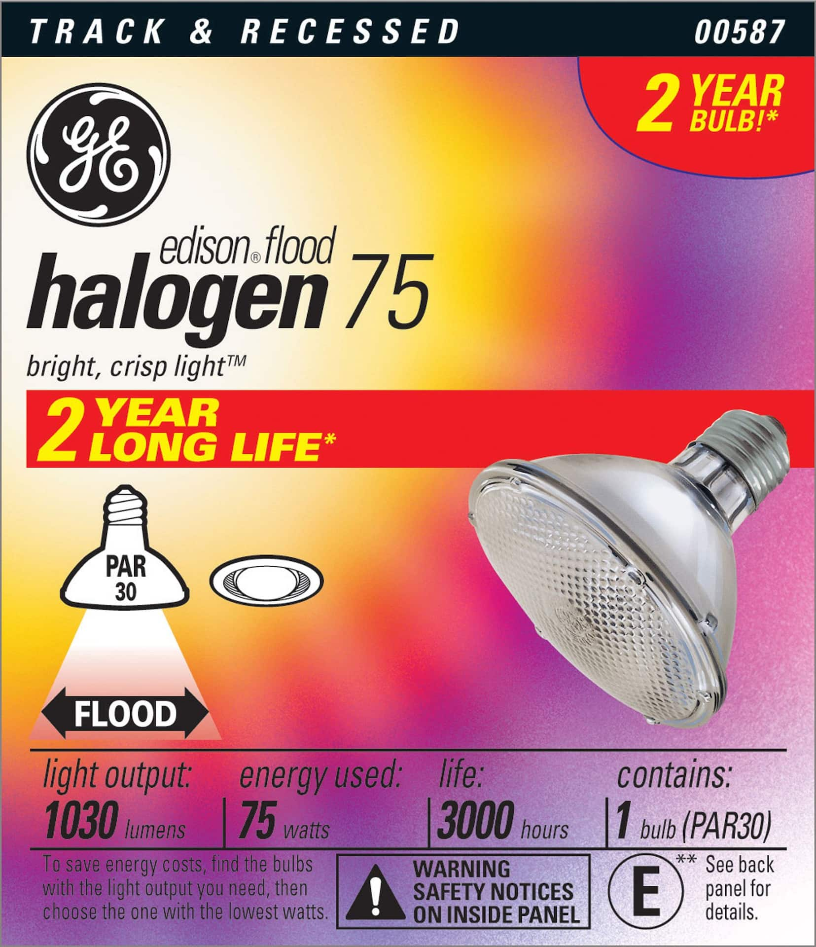 Ge halogen deals flood light bulbs