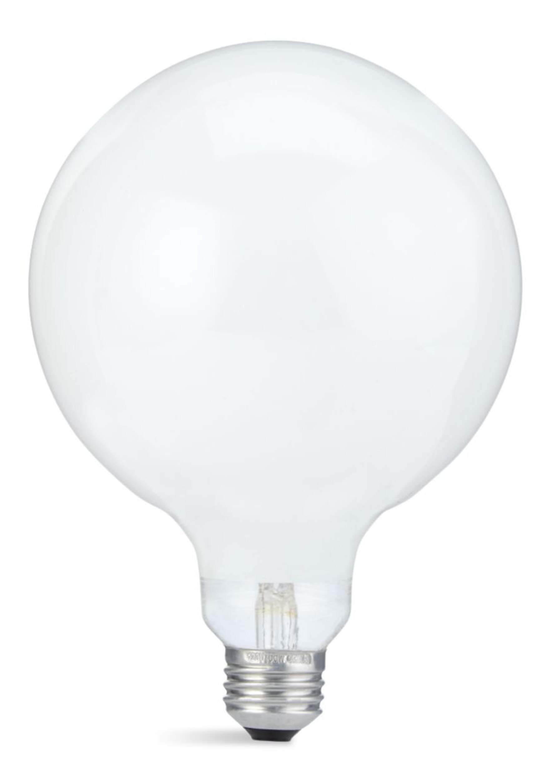 Ampoule incandescente à filament variable à culot E26 pour meuble-lavabo NOMA G40, 1200 lumens, blanc chaud, 100 W Front_Flat
