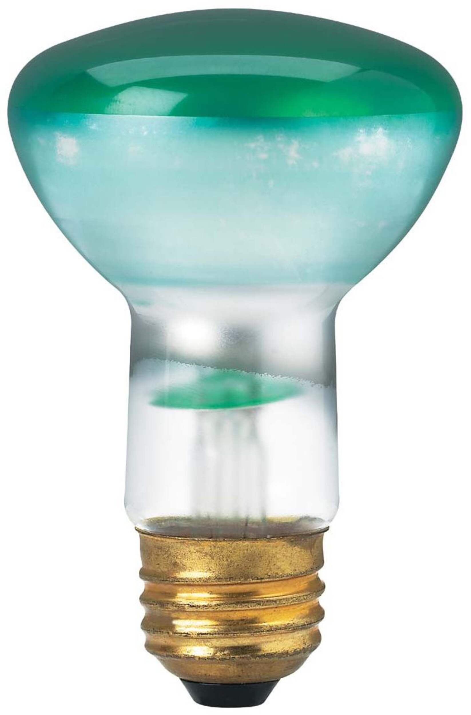 NOMA R20 E26 Base Dimmable Incandescent Flood Light Bulb, Green, 50W Front_Flat