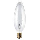 NOMA 40W B10 Incandescent Bulbs, Clear, 4-pk