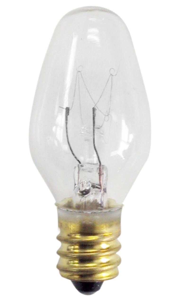 Ampoules incandescentes à intensité variable à culot E12 NOMA C7, 35  lumens, blanc chaud, 7 W, paq. 2