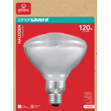 Globe BR38 E26 Base Dimmable Halogen Flood Light Bulb, 2700K, 1500 Lumens, Soft White, 120W Front_Flat