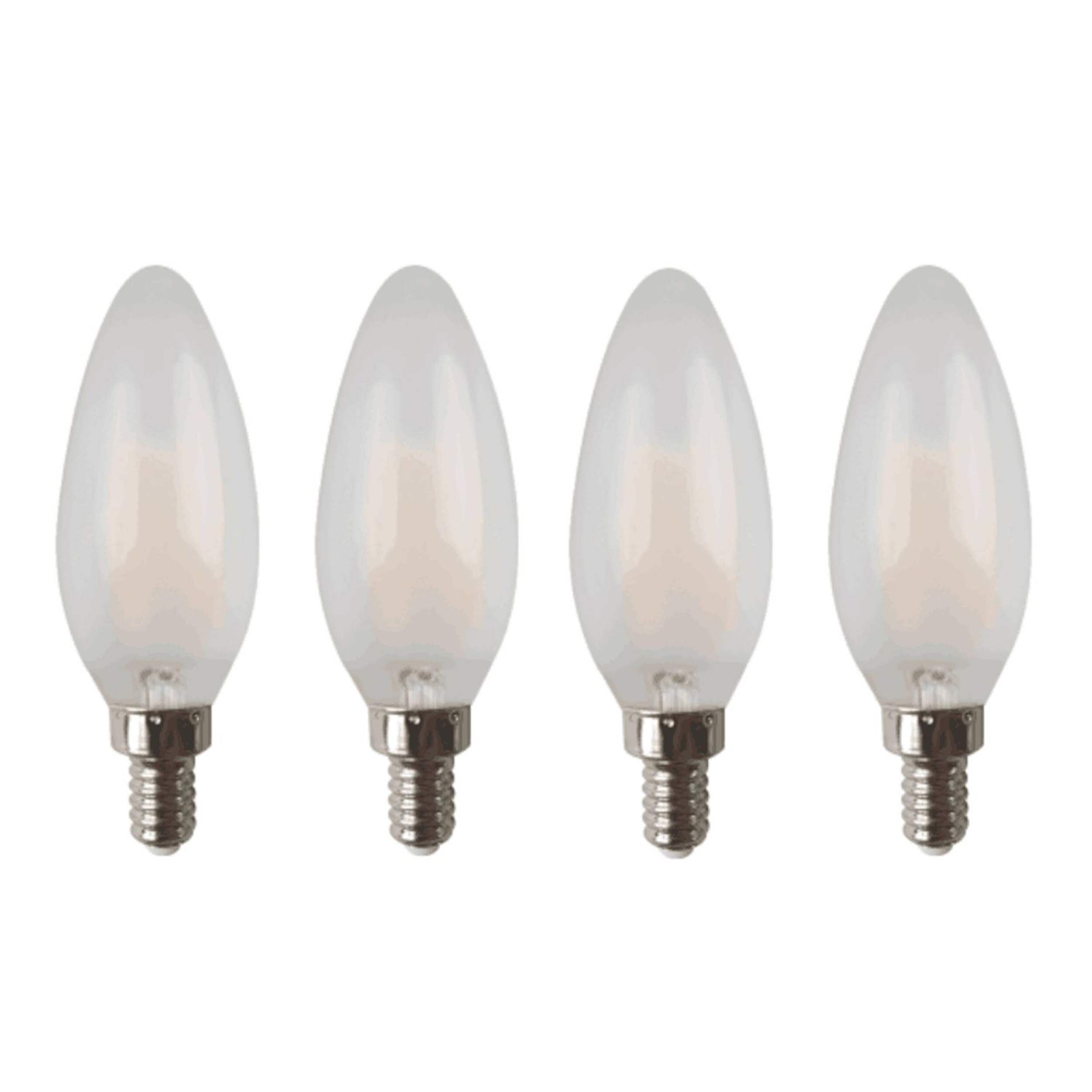 NOMA B10 E12 Base NonDimmable LED Light Bulbs, 3000K, 300 Lumens, Warm