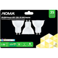 NOMA LED GU10 35W Light Bulbs, 3-pk Front_Flat