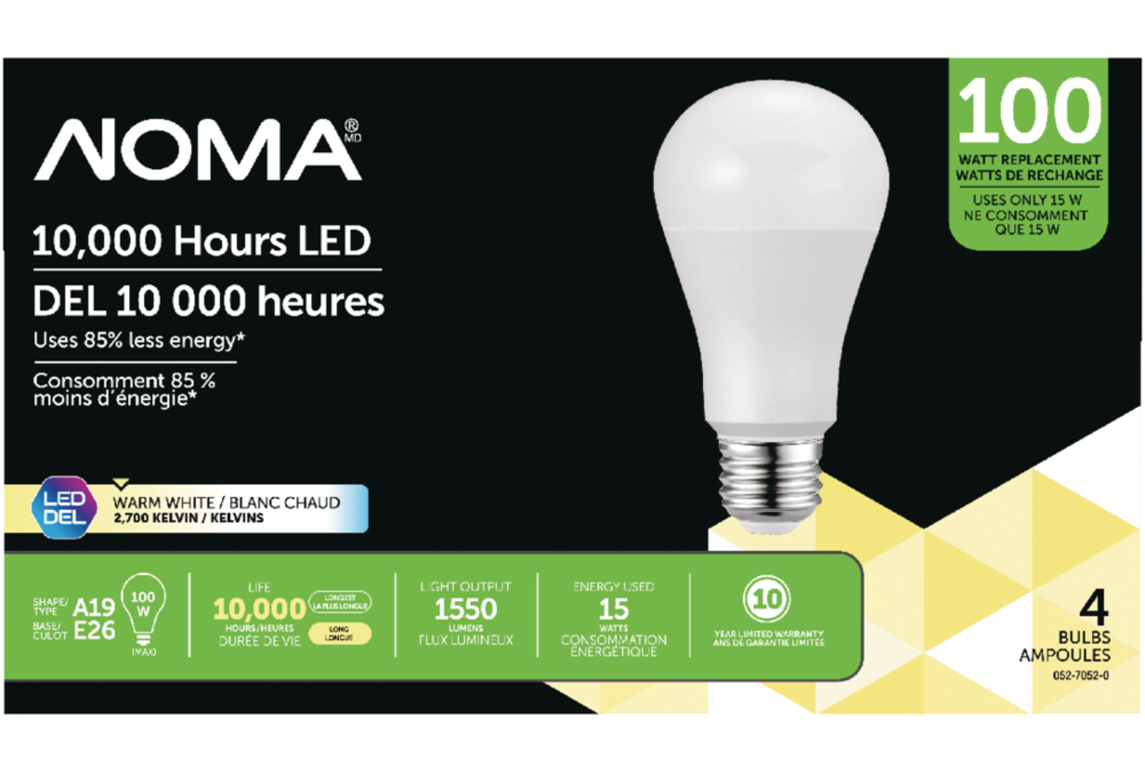 Ecosmart Ampoule LED A19 E26 équivalente à 100 watts, lumière du