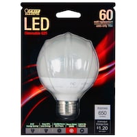 Feit Electric LED G25 10W Dimmable Light Bulb