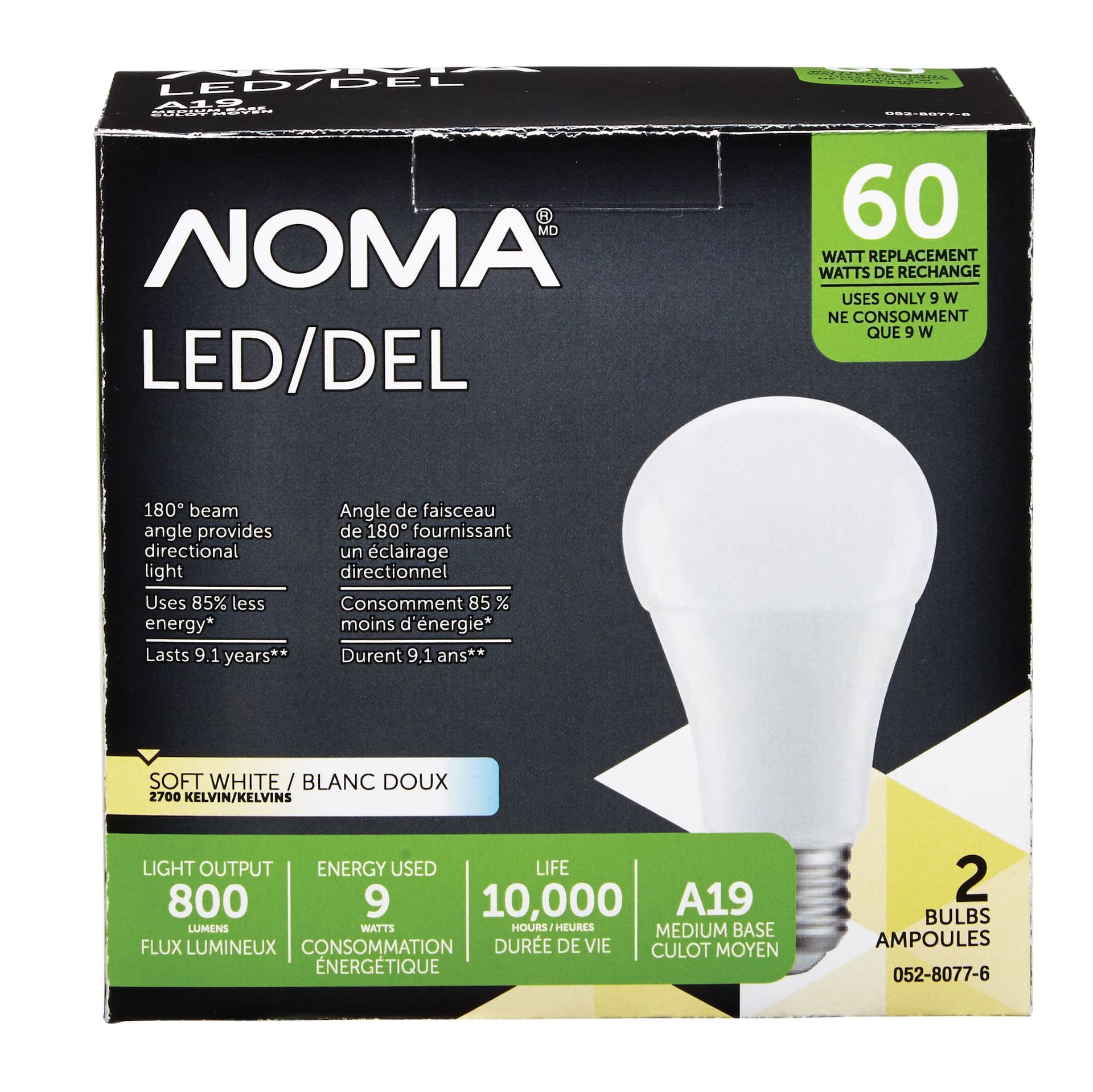 NOMA 12V A19 60W RV/Boat LED Bulb
