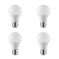 NOMA A19 E26 Base Non-Dimmable LED Light Bulbs, 800 Lumens, Soft White, 60W, 4-pk Front_Flat