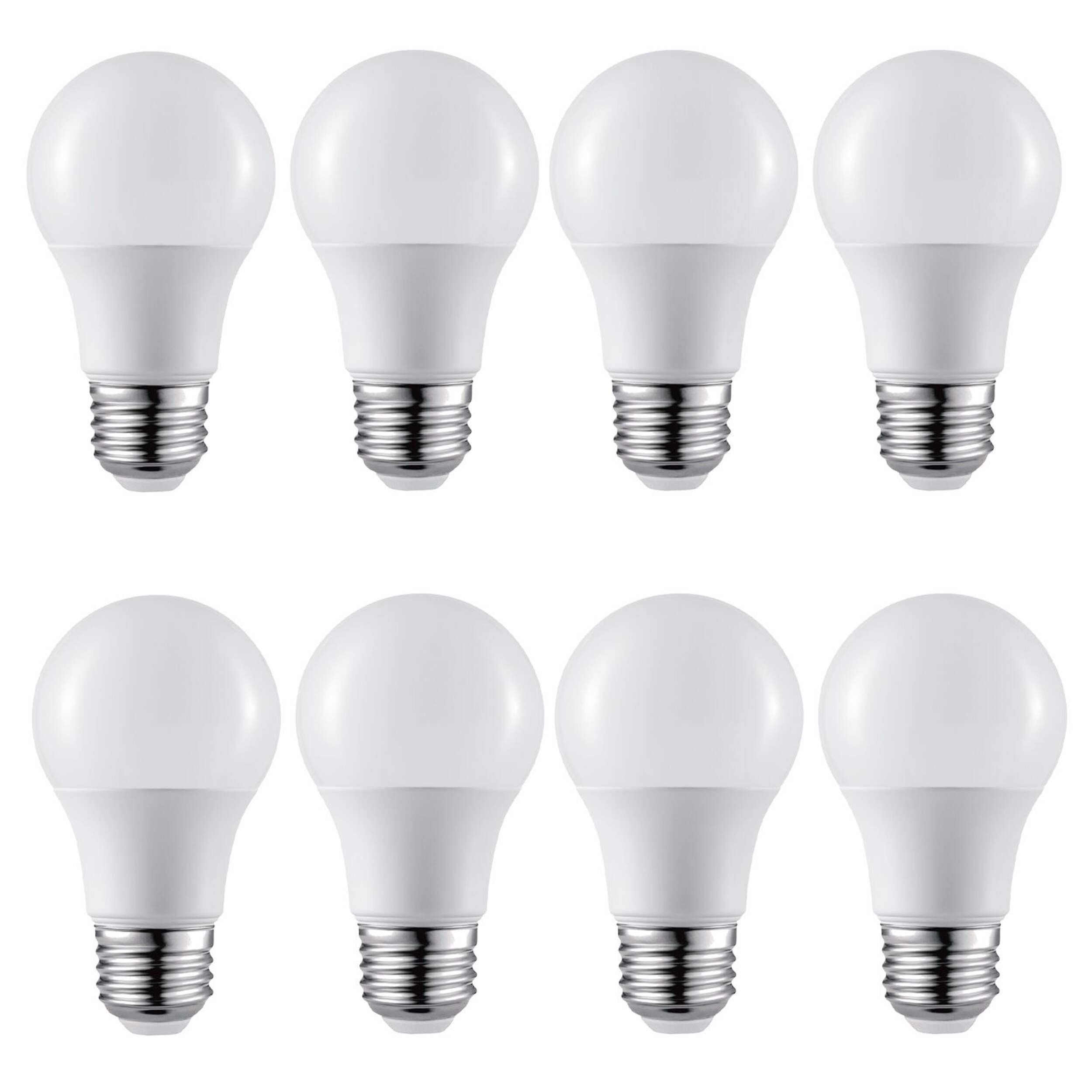 NOMA A19 E26 Base Non-Dimmable LED Light Bulbs, 800 Lumens, Daylight ...