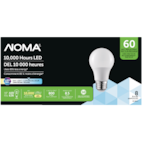 Ampoules pour projecteur à DEL non variable à culot E26 NOMA A19, 5000K,  1500 lumens, lumière du jour, 100 W, paq. 8