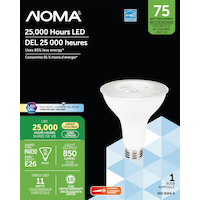 NOMA PAR30 E26 Base Household Dimmable LED Flood Light Bulb, 5000K, 850 Lumens, Daylight, 75 Front_Flat