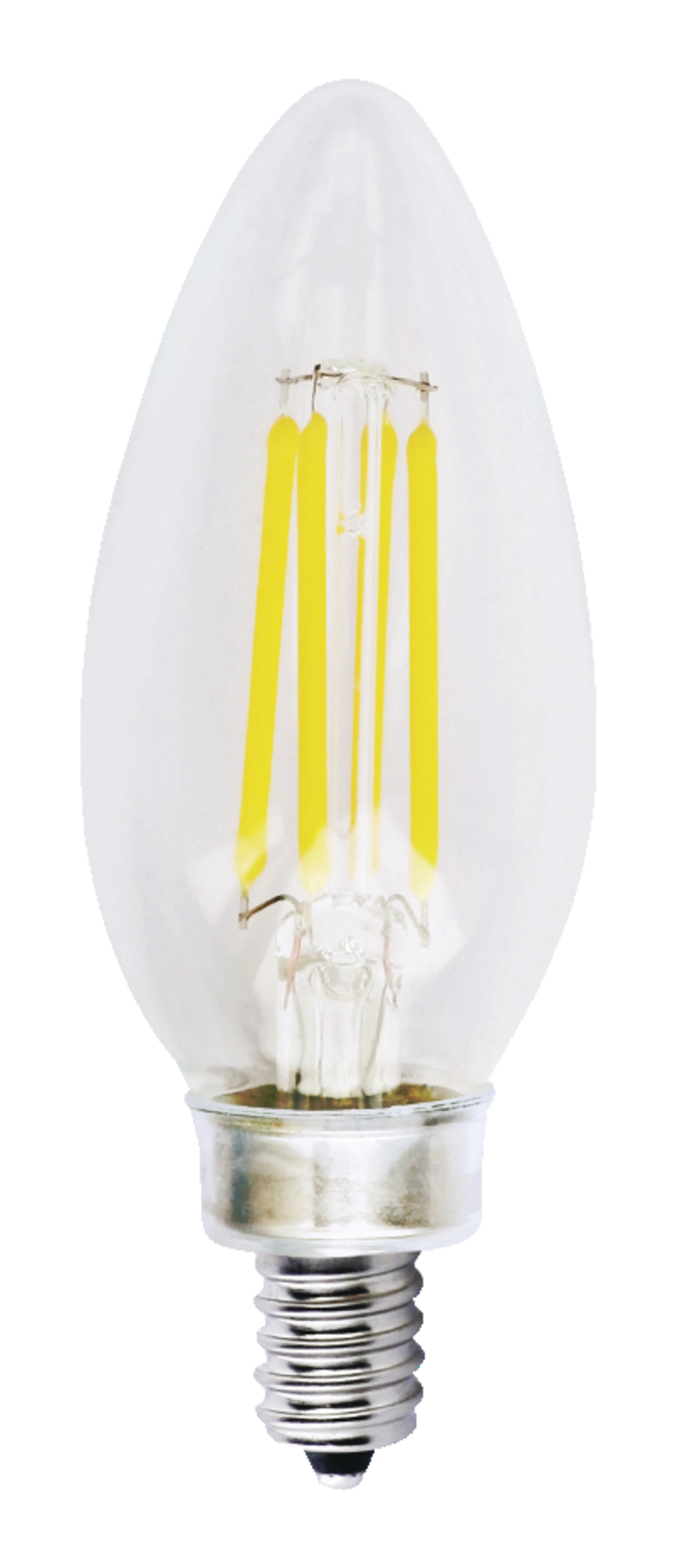 NOMA B10 E12 Base Dimmable LED Light Bulbs, 2700K, 350 Lumens, Warm