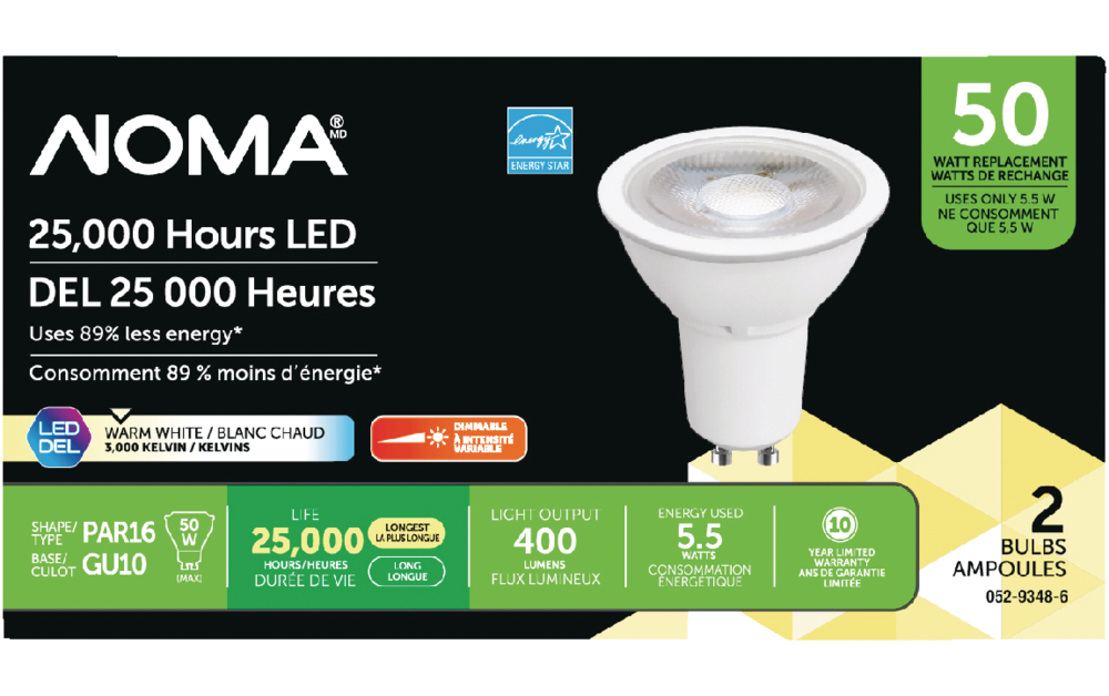 Ampoule LED GU10 Spot 6W Dimmable 4000K Pack de 50 - Global