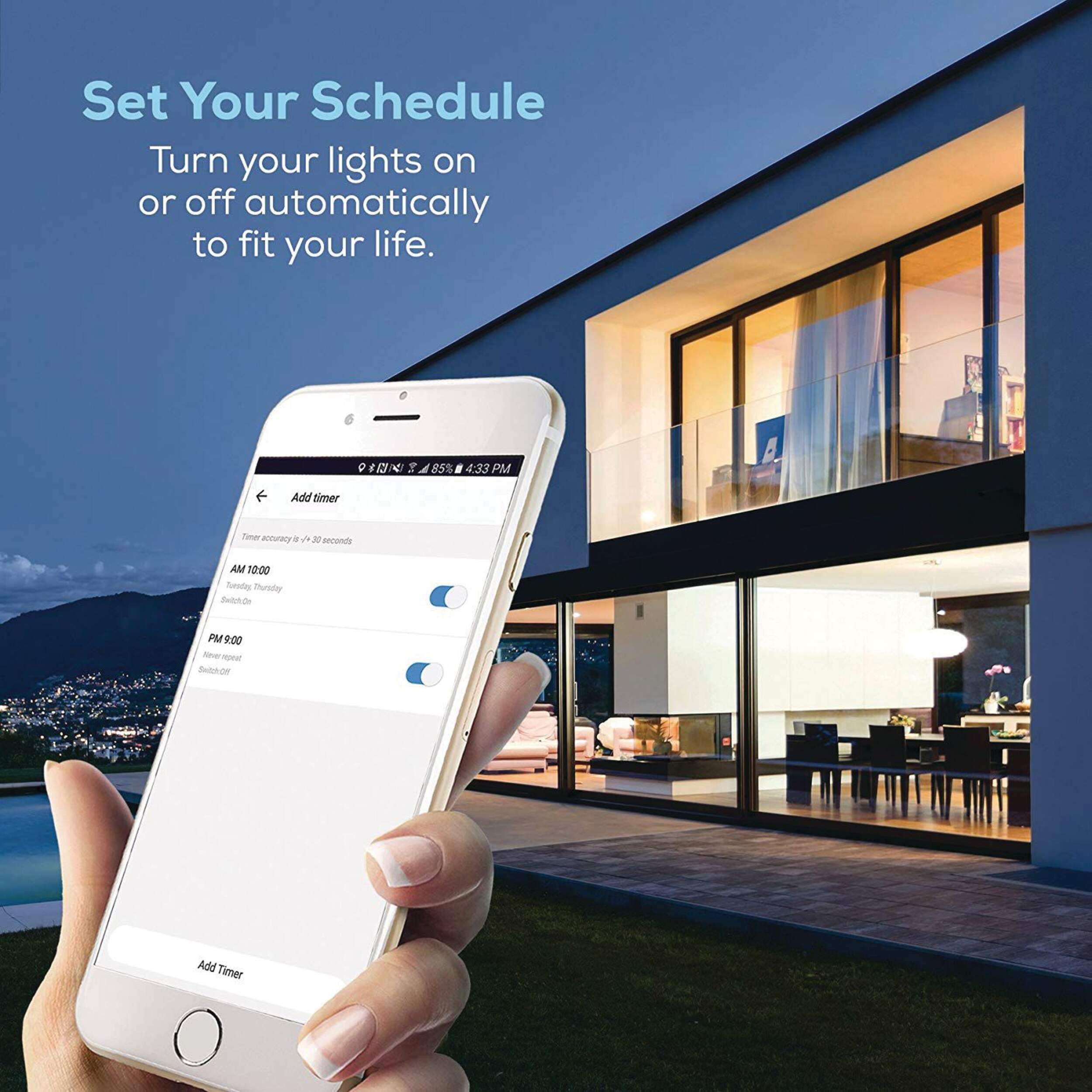 Geeni A19 E26 Base Smart Wi-Fi Dimmable LED Light Bulb, 60W Composite_or_Mixed