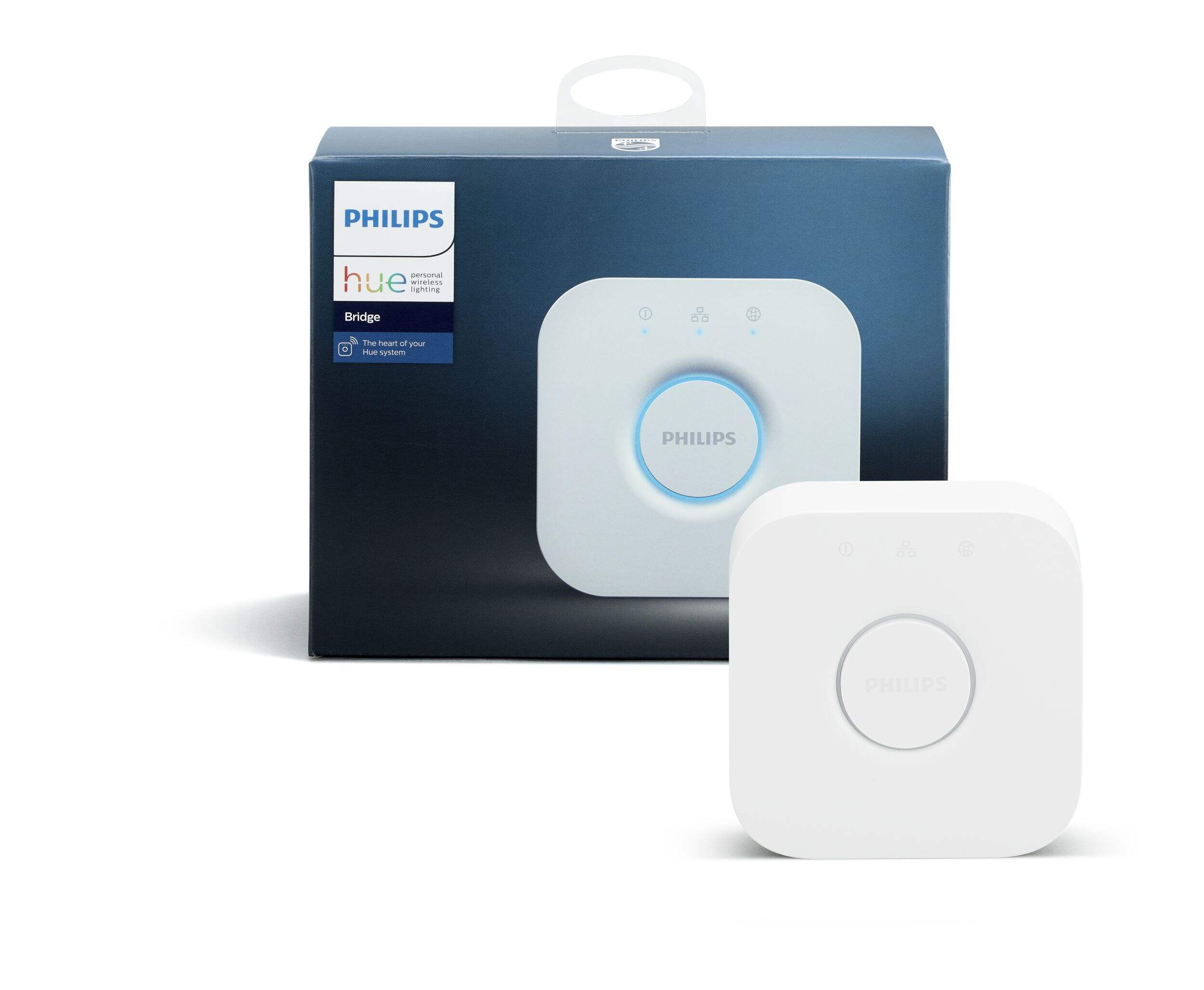 Philips Hue Bridge Smart Home Hub Front_Elevated
