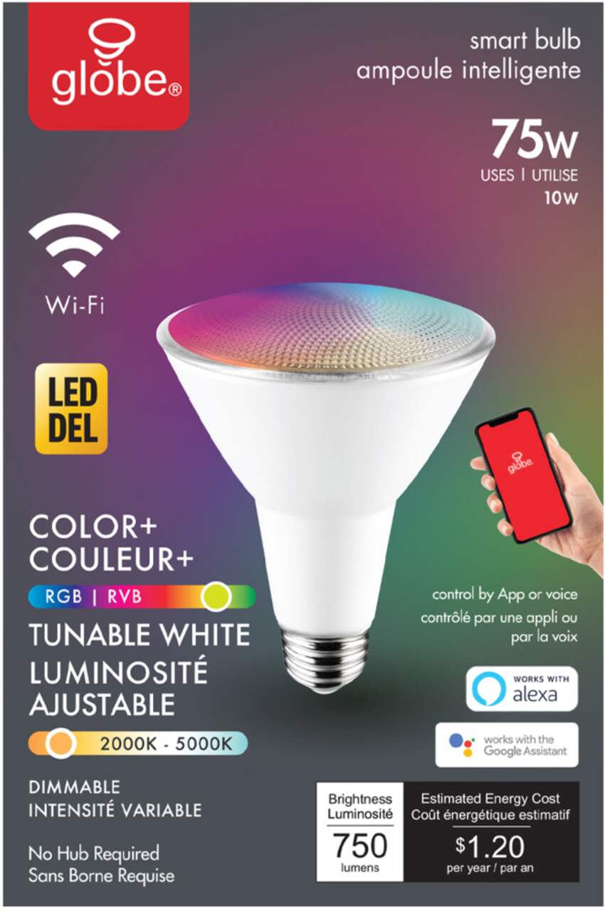Govee Ampoule intelligente 1200 lumens, changement de couleur RGBWW,  intensité variable, fonctionne avec Alexa et Google Assistant, ampoule de  couleur 12 W 85 W équivalente aux ampoules LED A19 pour chambre à