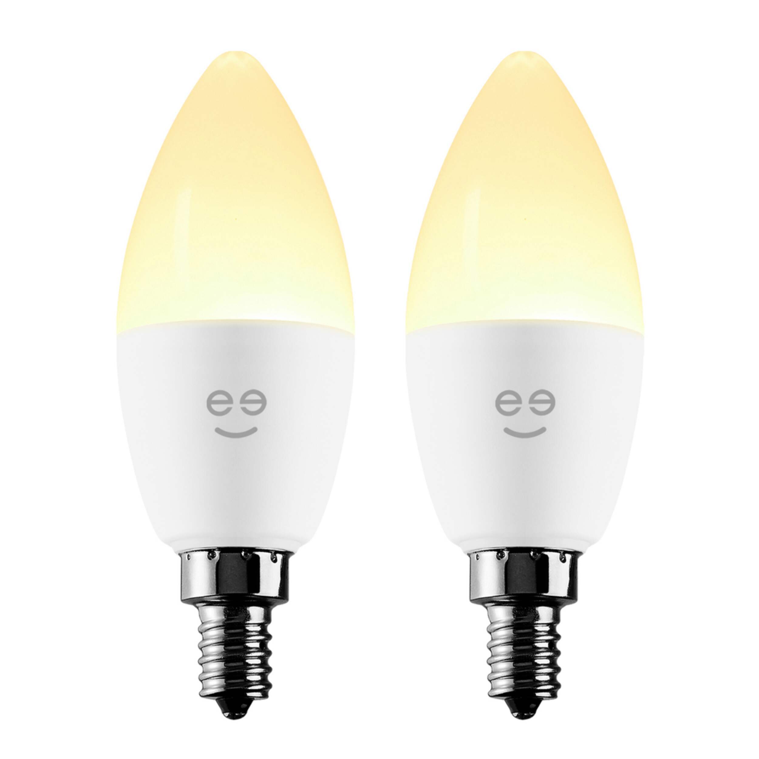 Geeni B11 E12 Base Smart WiFi Dimmable Light Bulbs, 800 Lumens, Soft