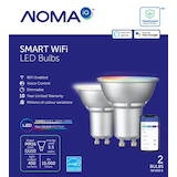 NOMA iQ™ Smart Wi-Fi LED Bulbs, Tunable White, Full Colour Spectrum, 2-pk Front_Flat