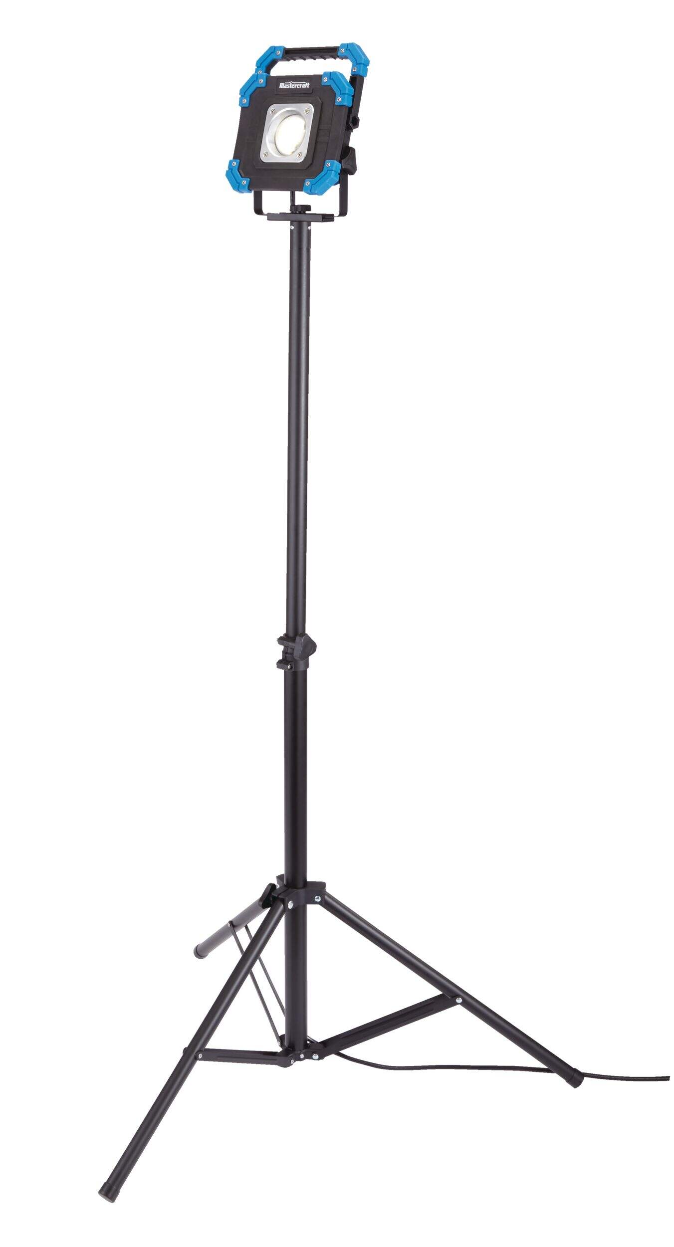Mastercraft LED Work Light with Tripod, 2500 Lumens, 35W, 6500K Front_Three_Fourths_Angled_Left